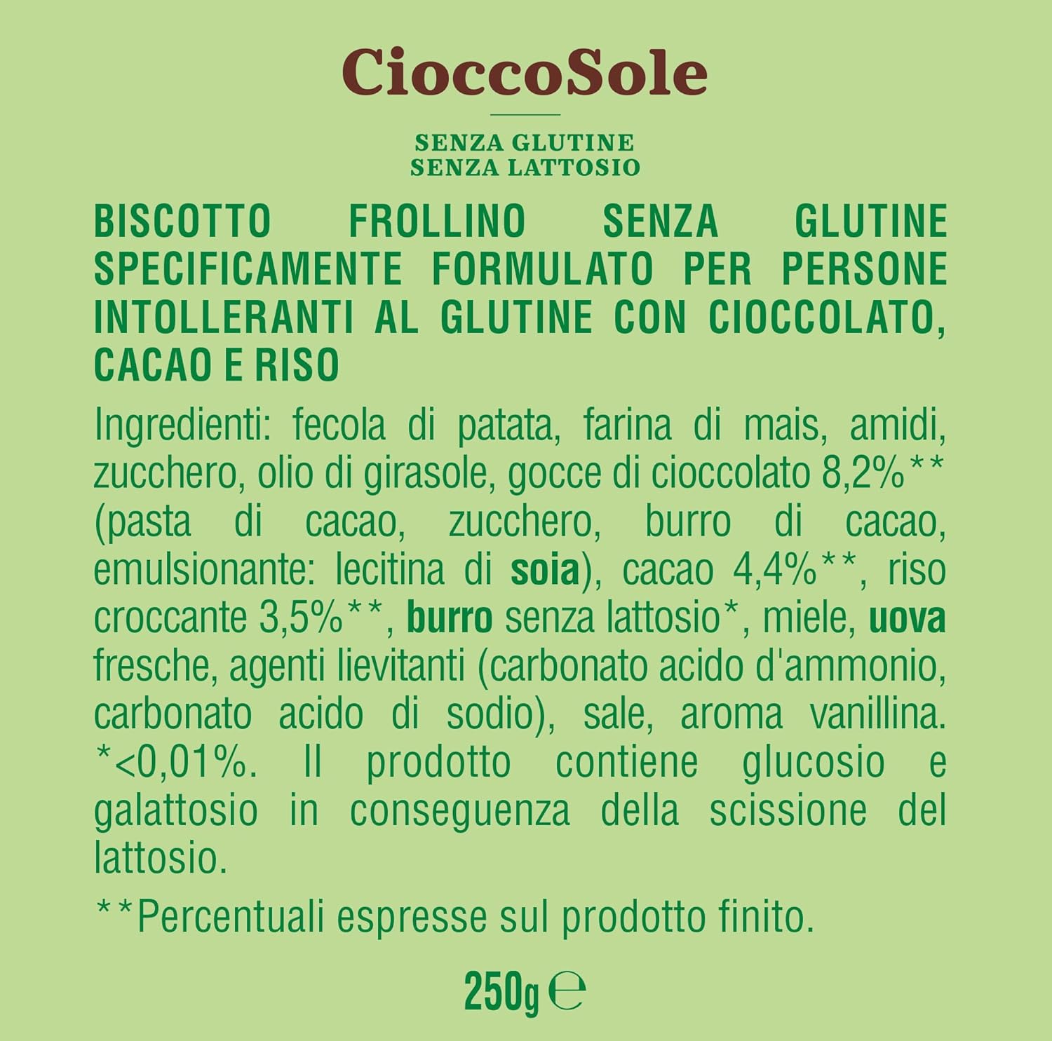 MULINO BIANCO FROLLINI AL CIOCCOLATO E RISO SENZA GLUTINE - immagine 3